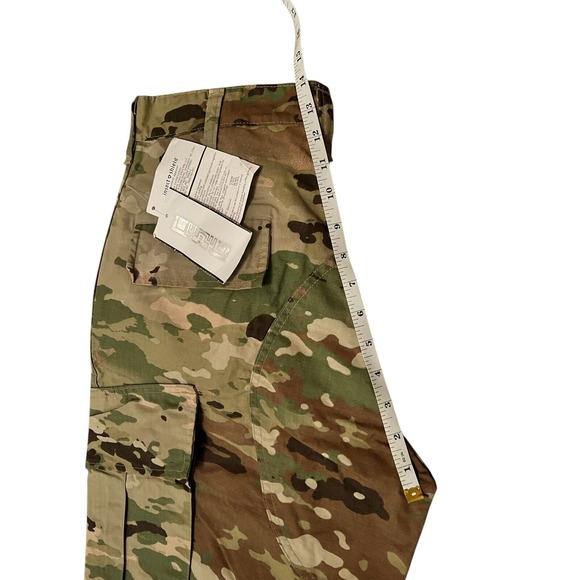 Army Camo Camouflage Woodland BDU Cargo Pants Military Combat Men Size Medium 34 - Picture 3 of 7